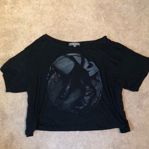 American Eagle Cropped Shirt